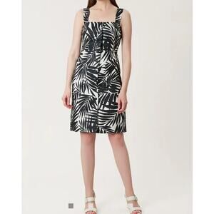 Hobbs London Ivory Harley Palm Dress, Size 10